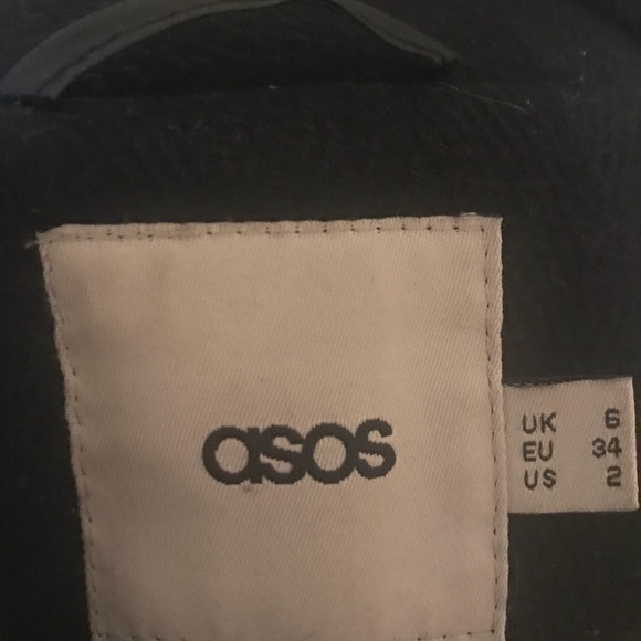 ASOS Moto Wool Coat with Zippers - Picture 7 of 7